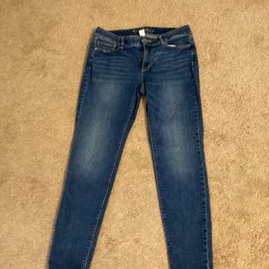 White House Black Market blue skinny jeans